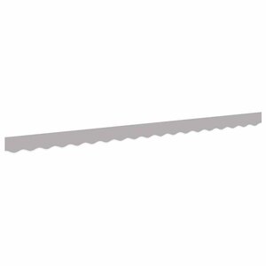 vidaXL Bande de auvent Gris clair 3.8 x 0.2 m Toile