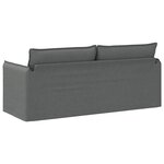 vidaXL Canapé Gris foncé 196 x 82 x 85 cm tissu