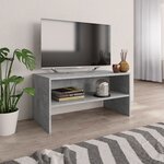 vidaXL Meuble TV Gris béton 80x40x40 cm Bois d'ingénierie
