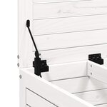 vidaXL Repose-pied de jardin blanc 62x63 5x53 5 cm bois de pin massif