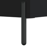 vidaXL Buffet noir 69 5x34x90 cm bois d'ingénierie