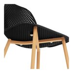 Lot de 4 chaises salon salle à manger restaurants  les cafés  les bureaux et les salles d'attente 150 kg max hauteur 46 cm plastique & acier noir 4_0006002