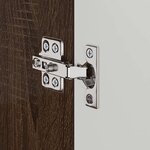 vidaXL Ensemble d'armoire de salle de bain TULUM Chêne brun