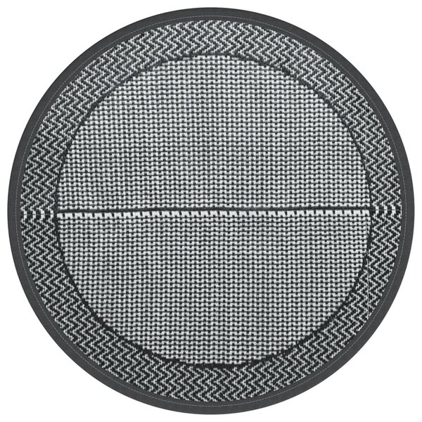 vidaXL Tapis d'extérieur gris Ø120 cm PP