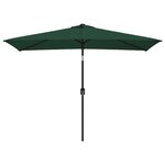 vidaXL Parasol 200 x 300 cm Vert Rectangulaire