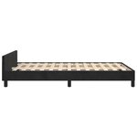 vidaXL Cadre de lit sans matelas noir 120x200 cm velours