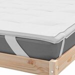 vidaXL Protège-matelas blanc 100x200 cm