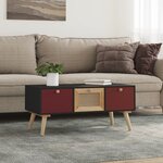 vidaXL Table basse avec tiroirs 80x40x35 5 cm bois d'ingénierie