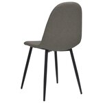 vidaXL Chaises à manger lot de 4 45x53 5x83 cm gris foncé similicuir