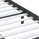 vidaXL Cadre de lit sans matelas gris bois massif