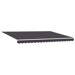vidaXL Auvent rétractable électrique Anthracite et blanc 5 x 3 m