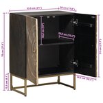 vidaXL Buffet Laiton 53 5 x 30 x 70 cm