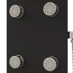 vidaXL Panneau de douche Verre 25x47 5x130 cm Noir