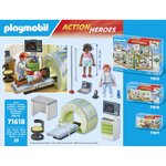 PLAYMOBIL 71618 - Action Heroes Scanner médical avec patiente