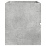 vidaXL Armoire d'évier Gris béton 100x38 5x45 cm Aggloméré