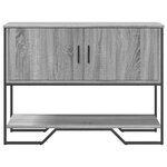 vidaXL Table console sonoma gris 100x35x74 5 cm bois d'ingénierie