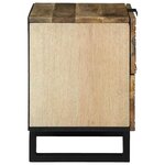 vidaXL Cabinet de chevet avec tiroir Marron 40 x 33 x 46 cm