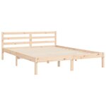 vidaXL Cadre de lit sans matelas bois massif