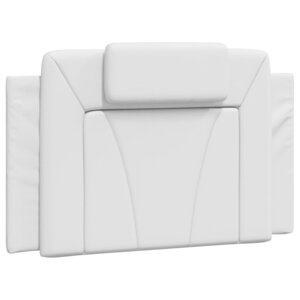 vidaXL Coussin de tête de lit Viana blanc 90 cm similicuir