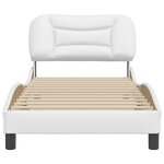 vidaXL Cadre de lit sans matelas Hvar blanc 90x190 cm similicuir