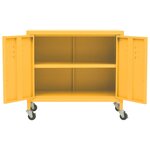 vidaXL Armoire de rangement Jaune moutarde 60x35x56 cm Acier