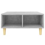 vidaXL Table basse gris béton 60x60x30 cm bois d'ingénierie