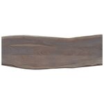 vidaXL Table console Gris 115 x 35 x 76 cm Bois d'acacia massif et fer