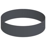vidaXL Pot de fleurs en métal Acier/anthracite Acier Grand Durable