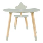 Bureau table poste de travail 44 x 60 x 50 cm pour enfant avec chaise vert menthe naturel 03_0009063