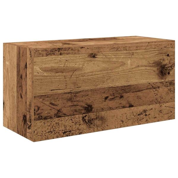 vidaXL Armoire murale de bain vieux bois 60x25x30 cm bois d'ingénierie