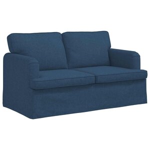 vidaXL Canapé Bleu 144 x 80 x 85 cm tissu