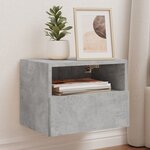vidaXL Meubles TV muraux 2 Pièces gris béton 40x30x30cm bois d'ingénierie