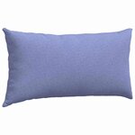 vidaXL Coussins de canapé 2 Pièces Bleu 80 x 40 cm tissu