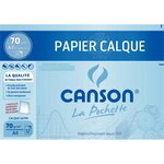 Papier Canson pochette de feuilles calque satin livrée avec pastilles repositionnables