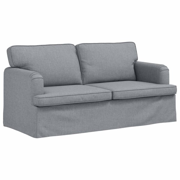 vidaXL Canapé Gris clair 162 x 80 x 85 cm tissu