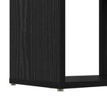 vidaXL Étagère Chêne noir Bois d'ingénierie 60 x 24 x 124 cm
