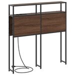 vidaXL Tête de lit de rangement Chêne marron 90 cm Bois d'ingénierie