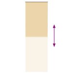 vidaXL Store enrouleur occultant largeur du tissu 60 7 cm polyester