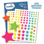 Gommettes - Etoiles - Assortiments tailles et couleurs - 172 pièces