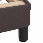 vidaXL Cadre de lit sans matelas marron foncé 90x190 cm tissu