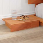 vidaXL Cadre de lit avec tête de lit Marron 140 x 200 cm bois