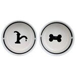 TRIXIE Jeu de bols Eat On Feet 20 cm 3,2 L