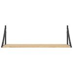 vidaXL Étagères murales 2 pièces Chêne Sonoma 80x25x25 5 cm Bois d'ingénierie