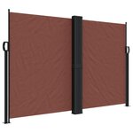 vidaXL Auvent latéral rétractable marron 160x1000 cm