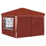 vidaXL Tente de fête pop-up 288 x 288 x 245 cm Terre cuite
