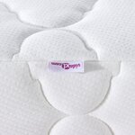 vidaXL Matelas Blanc 200 x 80 cm Tissu 100  polyester