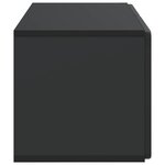 vidaXL Meuble TV mural 59 5 x 31 x 30 cm Noir Bois d'ingénierie