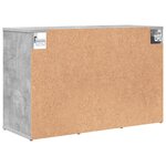 vidaXL Cabinet à chaussures Gris béton 103x30x51 cm Bois d'ingénierie