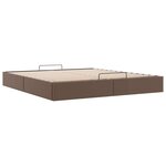 vidaXL Cadre de lit ottoman sans matelas marron 180x200 cm similicuir