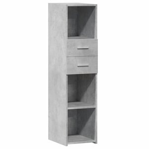 vidaXL Buffet haut gris béton 30x42 5x124 cm bois d'ingénierie
